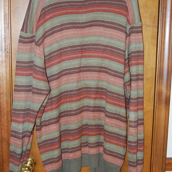 Lyle & Scott Men Sweater Casual 100% Combed Cotton Pullover size XL Striped - Picture 6 of 6